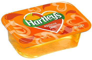 Hartley's Apricot Jam 20g Portions