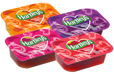 Hartley's Assorted Jam 20g Portions