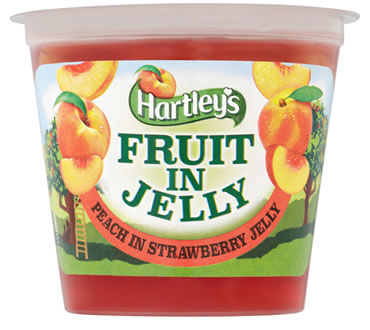 Hartley's Peach in Strawberry Flavour Jelly Pot 120g