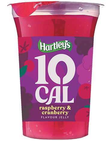 Hartley's 10 Cal  Raspberry & Cranberry Jelly Pot