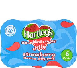 Hartley's No Added Sugar Strawberry Multipack Jelly Pots