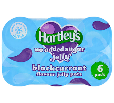 Hartley's No Added Sugar Blackcurrant Multipack Jelly Pots