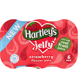 Hartley's Strawberry Multipack Jelly Pots