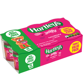 Hartley's Raspberry 6 Pack Jelly Pots