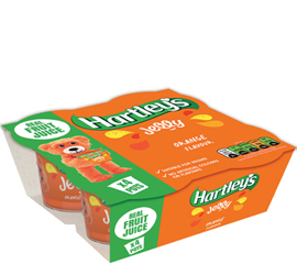 Hartley's Orange 4 Pack Jelly Pots