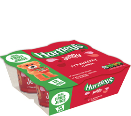 Hartley's Strawberry 4 Pack Jelly Pots