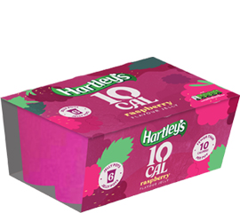 Hartley's 10 Cal Raspberry 6 Pack Jelly Pot