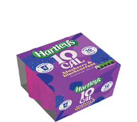 10 Cal Blueberry Blackcurrant 4 Pack Jelly Pot